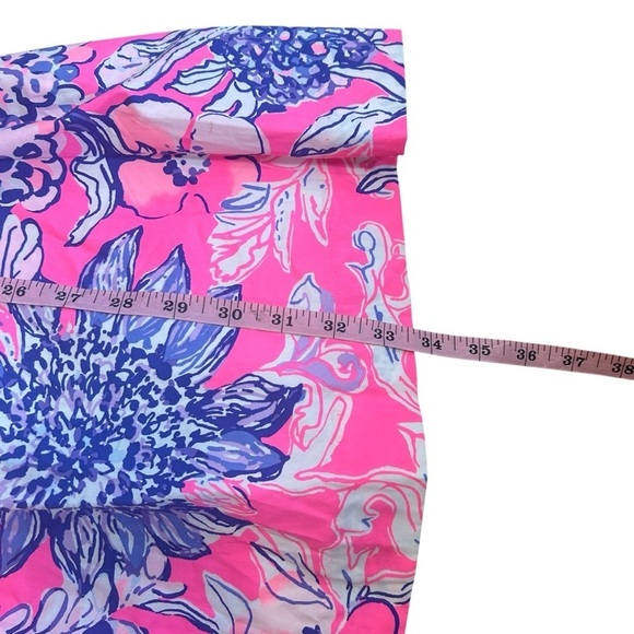 Lilly Pulitzer Alivia pink tropics sleeveless fit flare a line dress size 0 - Picture 12 of 12